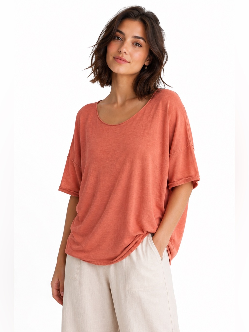 ⭐️ Dex ($75) Cotton Short Sleeve Sweater - PTP 35